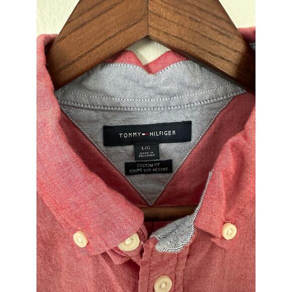 Tommy Hlifiger Custom Fit Button Down Shirt sz Large - Picture 2 of 4